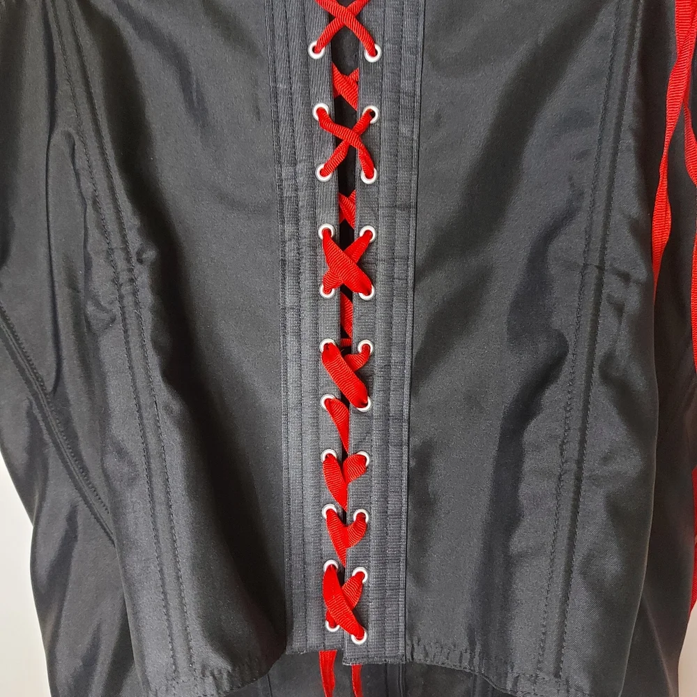 Addition Elle Black Corset With Red Ribbon - Picture 5 of 8